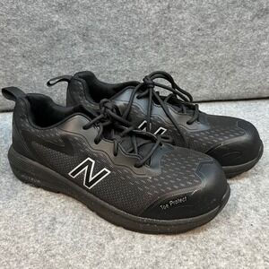 New Balance Men Black Toe Protect Safety Work Shoes Low Top Lace Up Heavy Duty 9